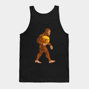 Bigfoot Halloween Trumpkin Pumpkin Tank Top